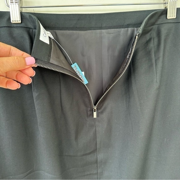 Calvin Klein mini skirt in a cotton/spandex blend, lined, NWT - Picture 6 of 13
